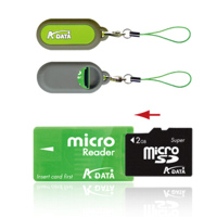  - Adata Micro SD 1GB CardReader Set green